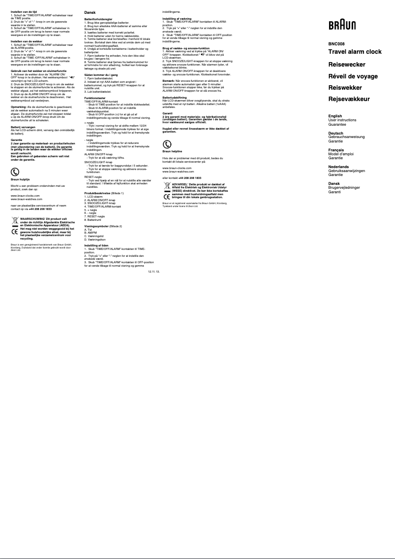 Image de la première page du manuel de l'appareil BNC008