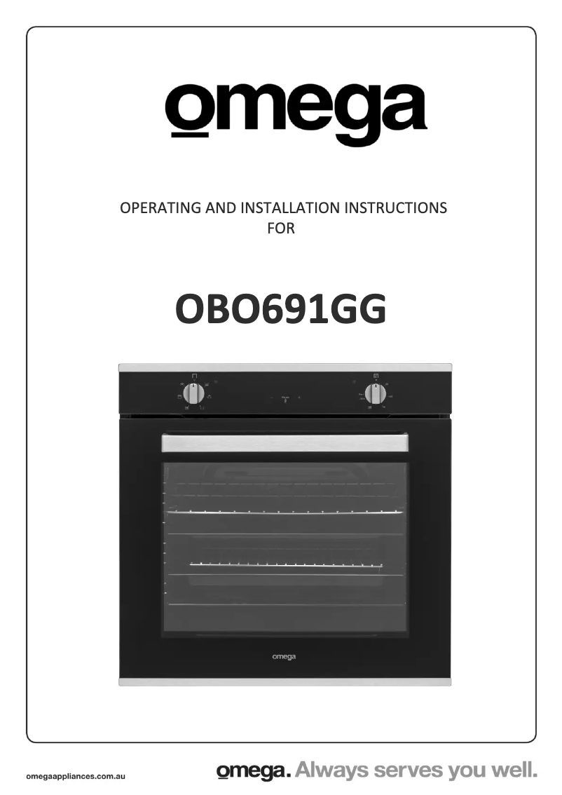 Page n°1 - Manuel utilisateur Omega OBO691GG