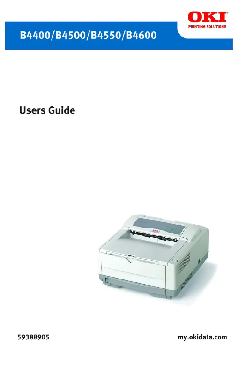 Page n°1 - Manuel utilisateur OKI B4600