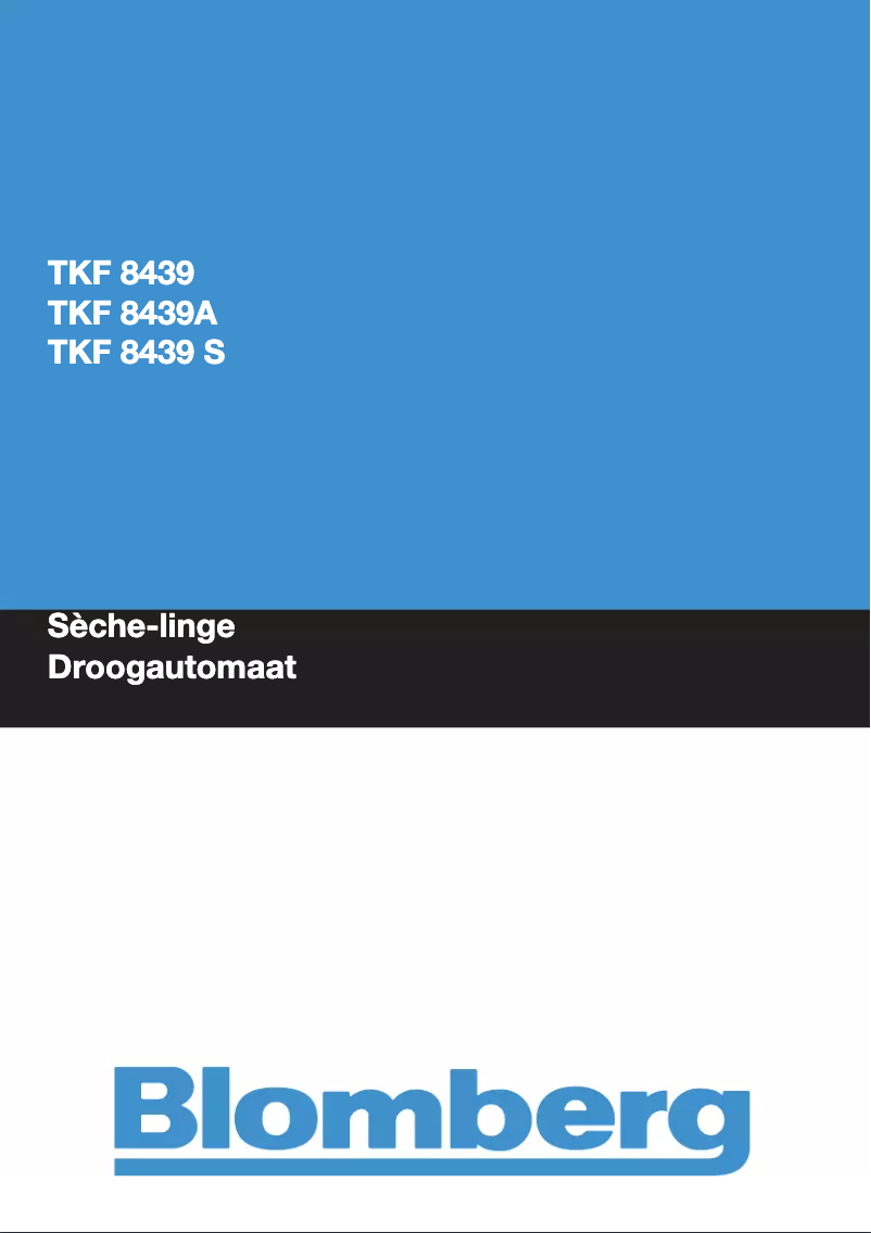Page 1 de la notice Manuel utilisateur Blomberg TKF 8439