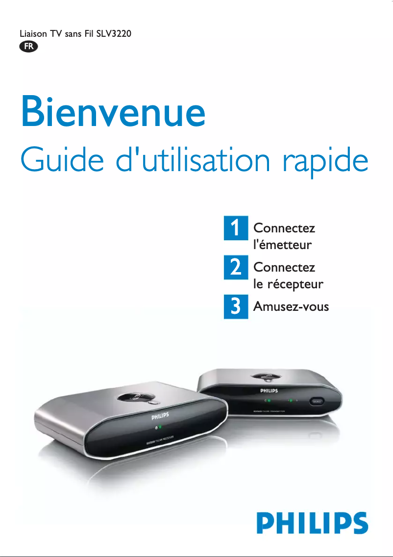 Image de la première page du manuel de l'appareil Wireless TV link SLV3220