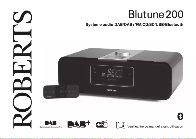 Page 1 of the manual User Manual Roberts Blutune 200