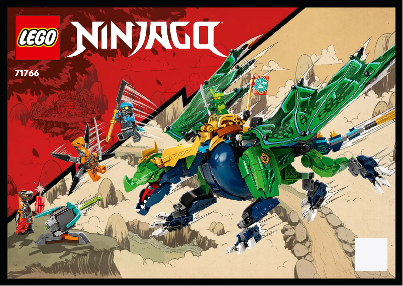 Page 1 de la notice Manuel utilisateur Lego Ninjago 71766