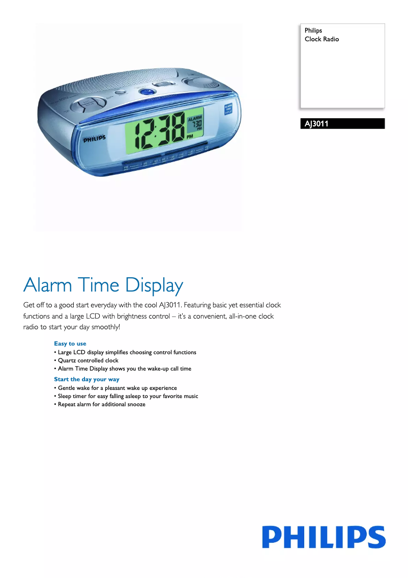 Page n°1 - Brochure Philips AJ3011