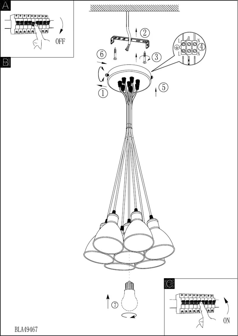 Página 1 del manual Manual de usuario Eglo Vintage Priddy