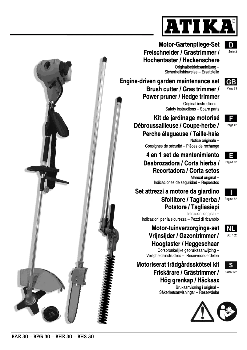 Page 1 de la notice Manuel utilisateur ATIKA BF 31-4T