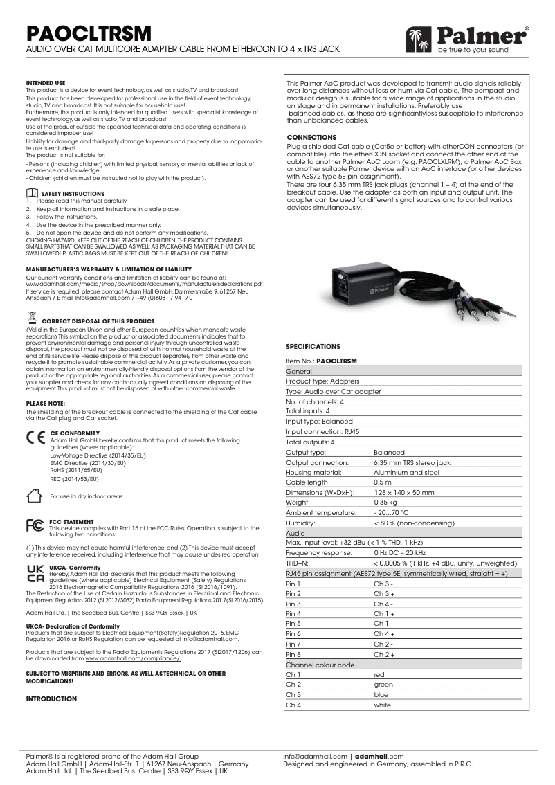 Image de la première page du manuel de l'appareil AoC Loom TRSm