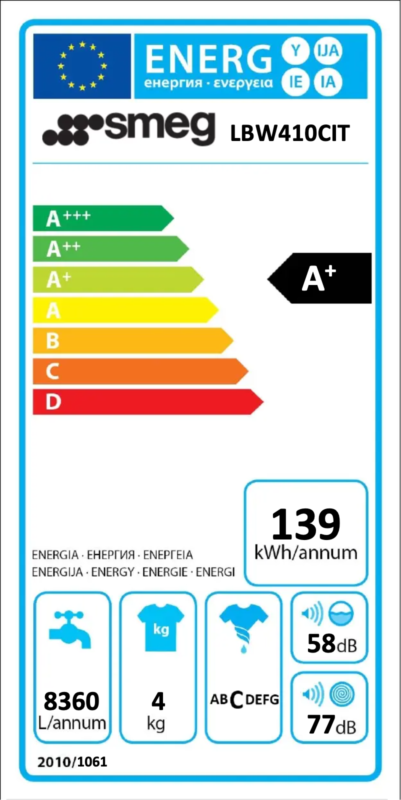 Image de la première page du manuel de l'appareil LBW410CIT