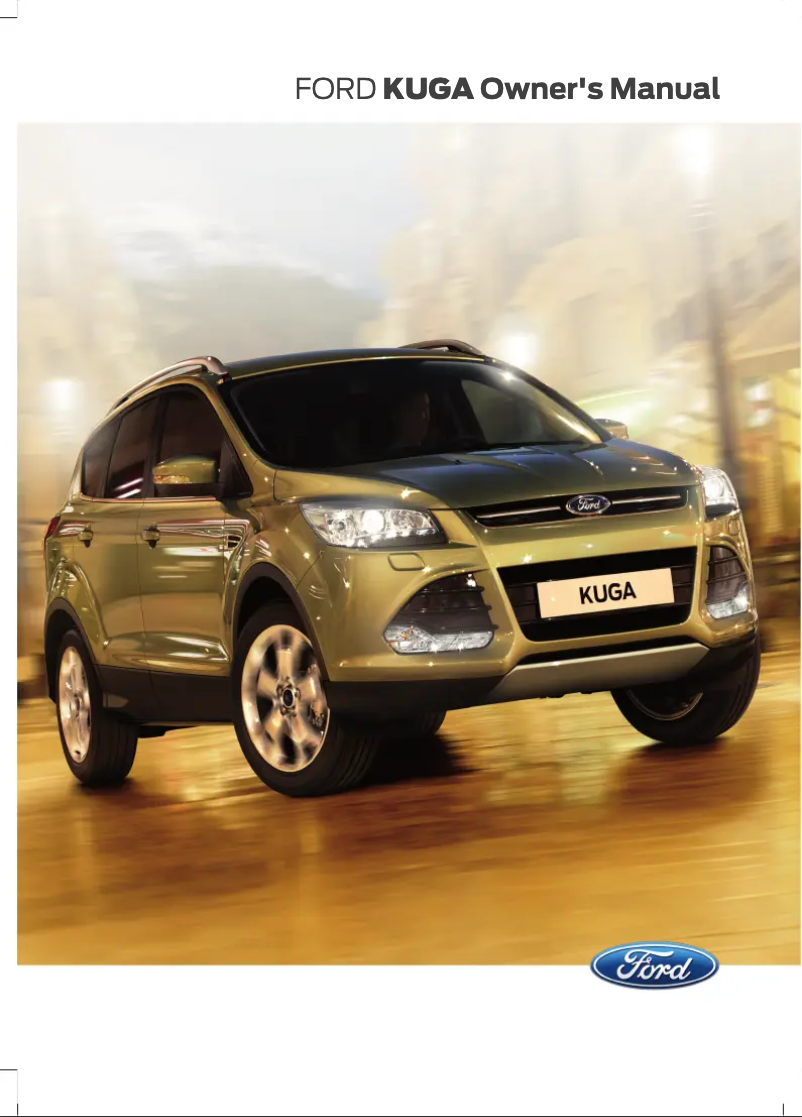 Page n°1 - Manuel utilisateur Ford Kuga (2013)