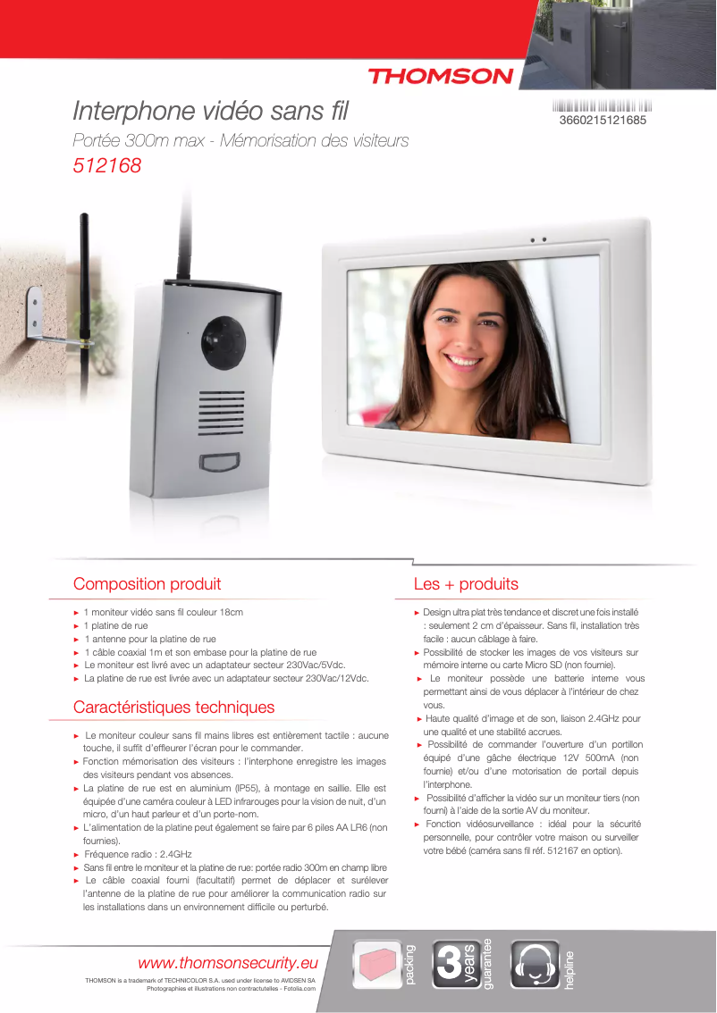 Imagen de la primera página del manual del dispositivo 512168