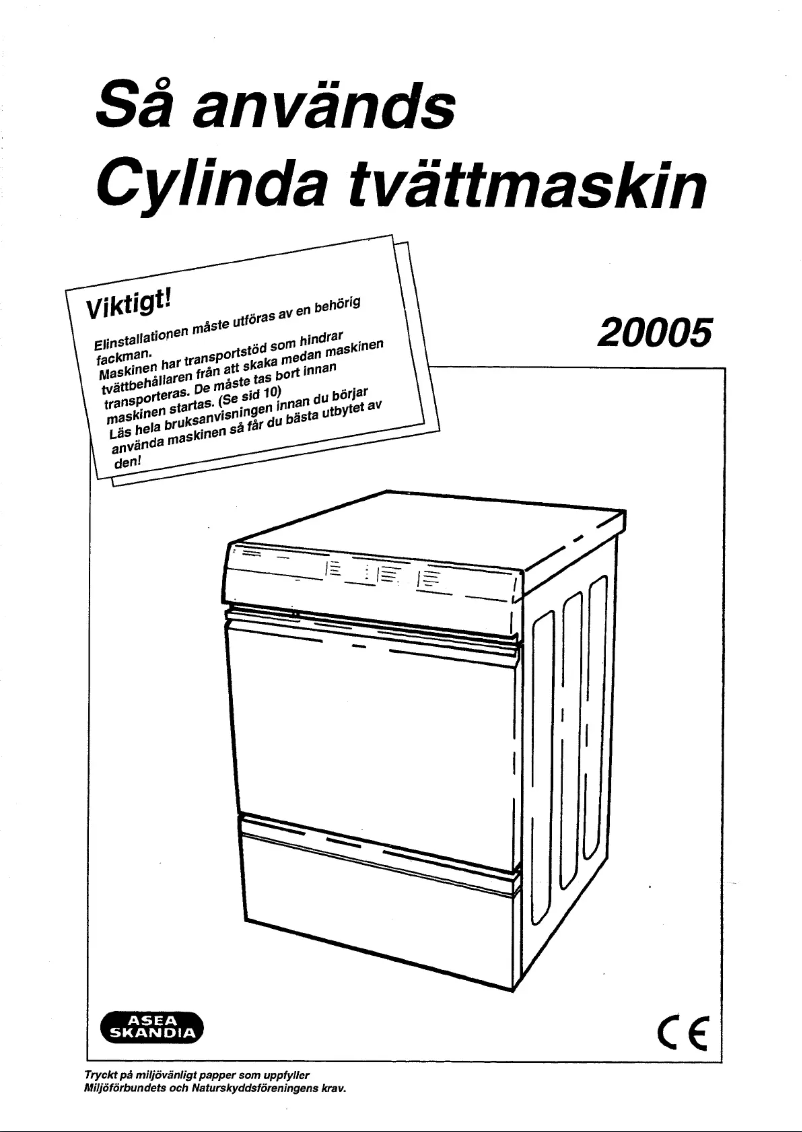Page n°1 - Manuel utilisateur Cylinda 20005