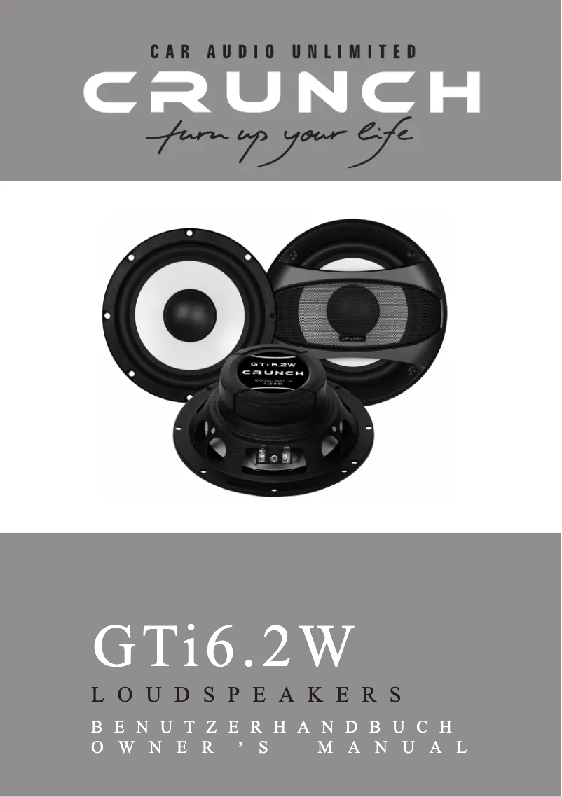 Image de la première page du manuel de l'appareil GTi6.2T