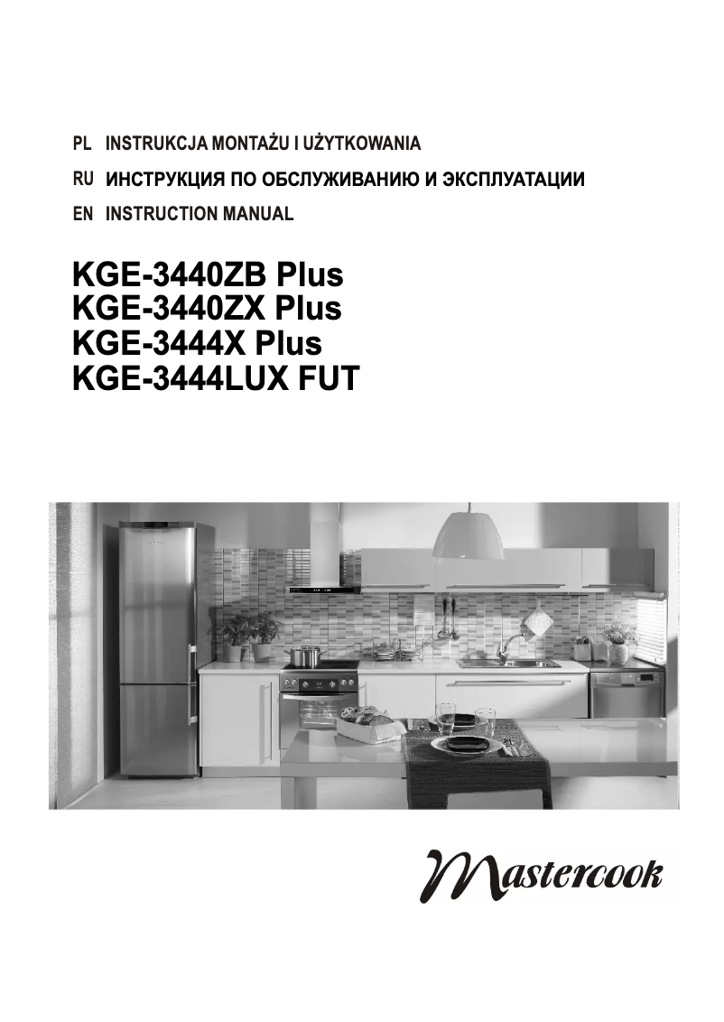 Page 1 de la notice Manuel utilisateur Mastercook KGE-3440ZX Plus