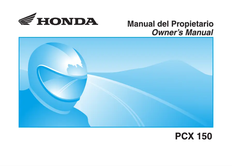 Page 1 de la notice Manuel utilisateur Honda PCX 150 (2019)
