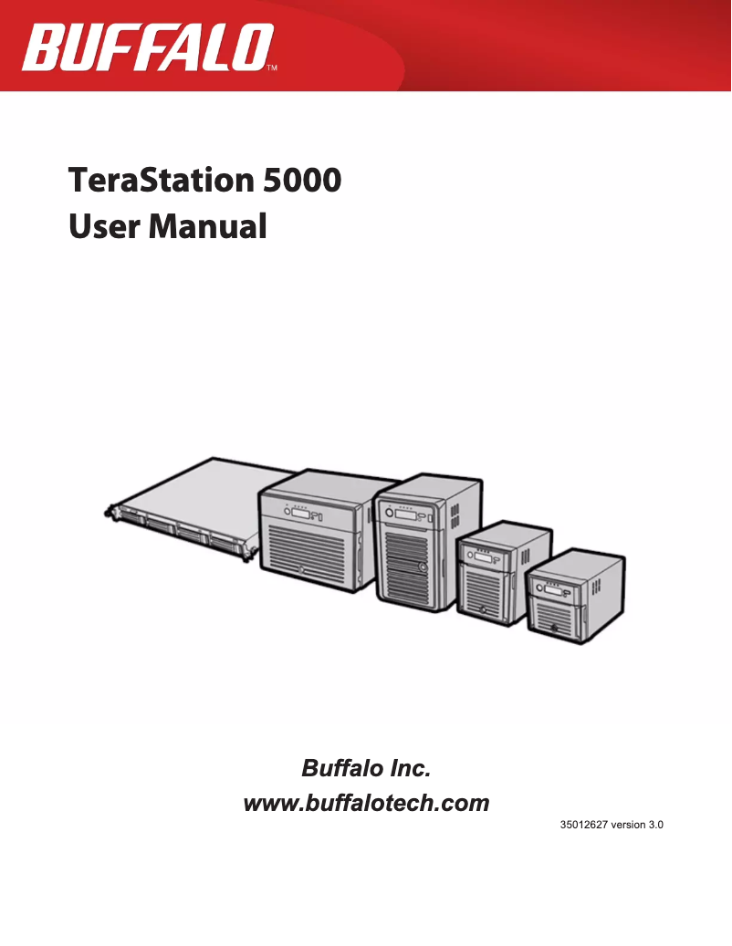 Page 1 de la notice Manuel utilisateur Buffalo TeraStation TS5400R