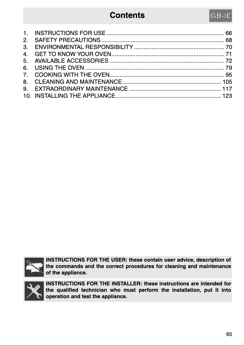 Page n°1 - Manuel utilisateur Smeg SC107N-8