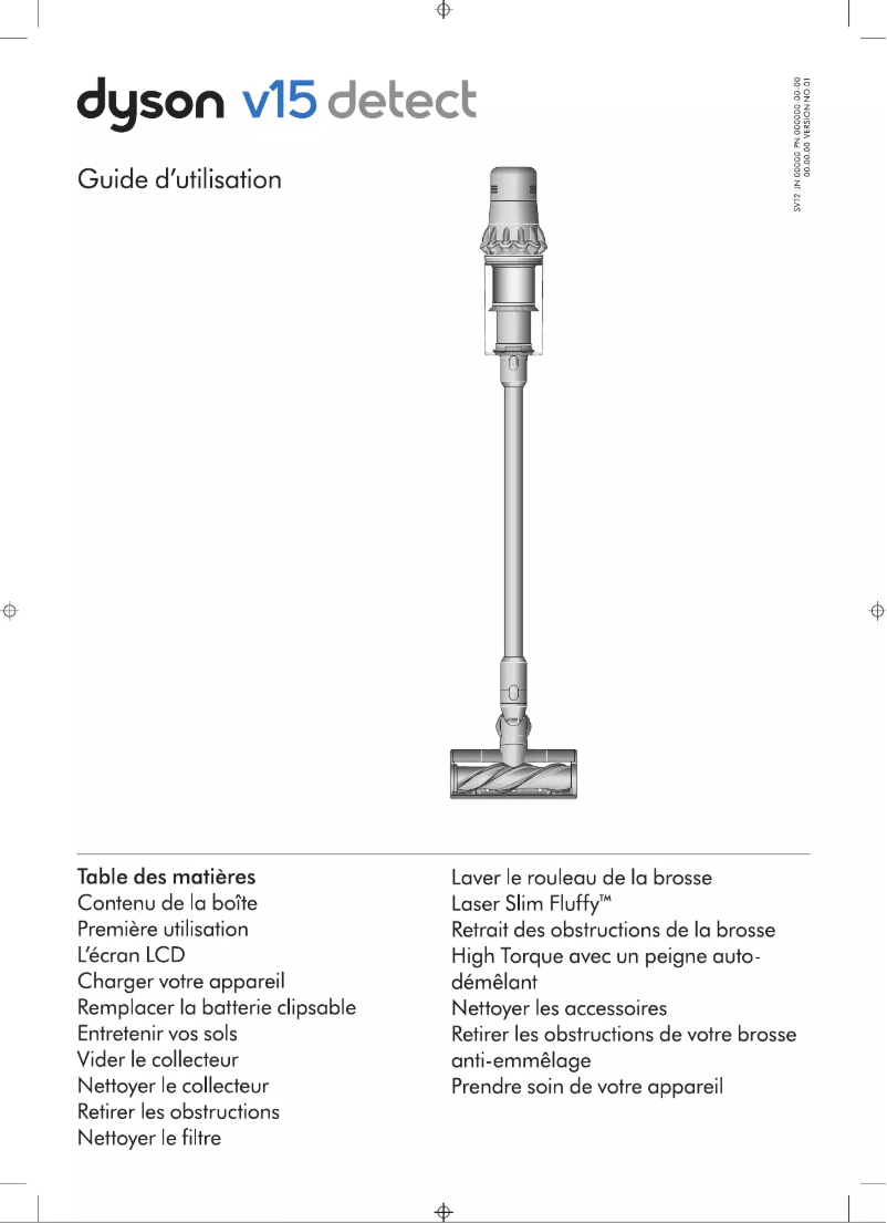 Page 1 de la notice Manuel utilisateur Dyson V15 Detect Absolute