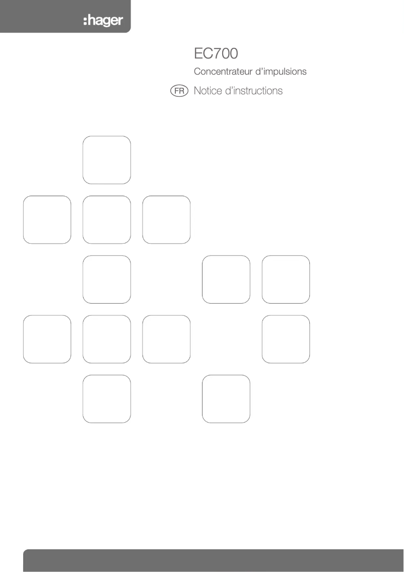 Page n°1 - Manuel utilisateur Hager EC700