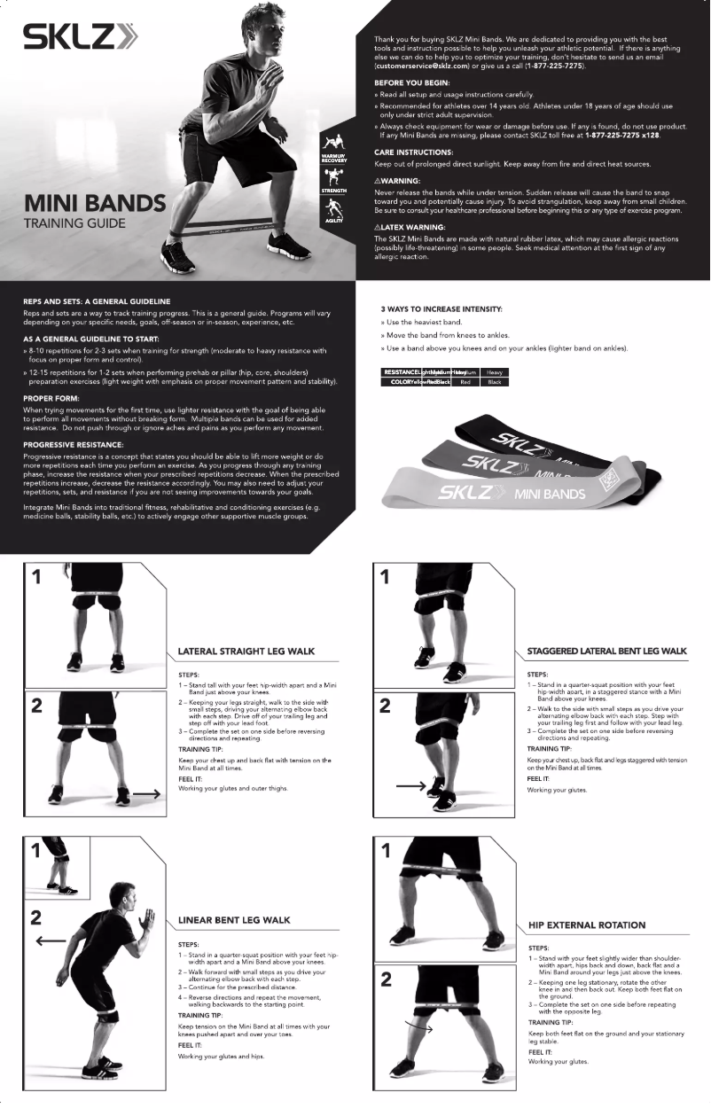 Page n°1 - Manuel utilisateur SKLZ APD-MBD01-02