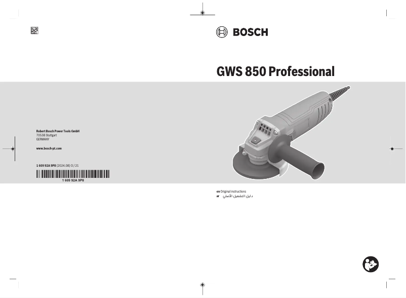Página 1 del manual Manual de usuario Bosch GWS 850 Professional