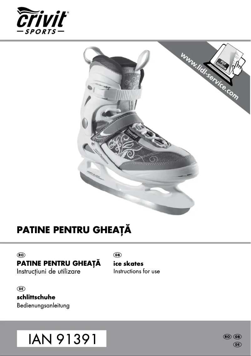 Page 1 of the manual User Manual Crivit IAN 91391