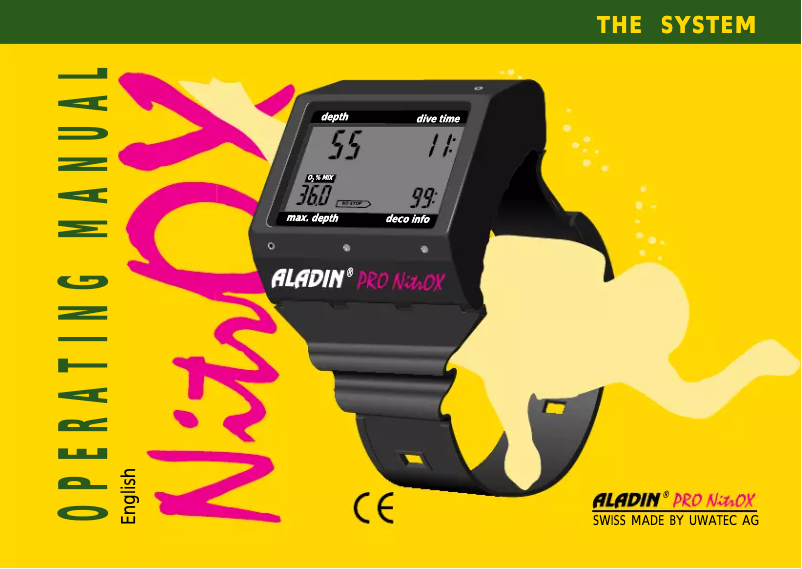 Page 1 de la notice Manuel utilisateur Uwatec Aladin Pro Nitrox
