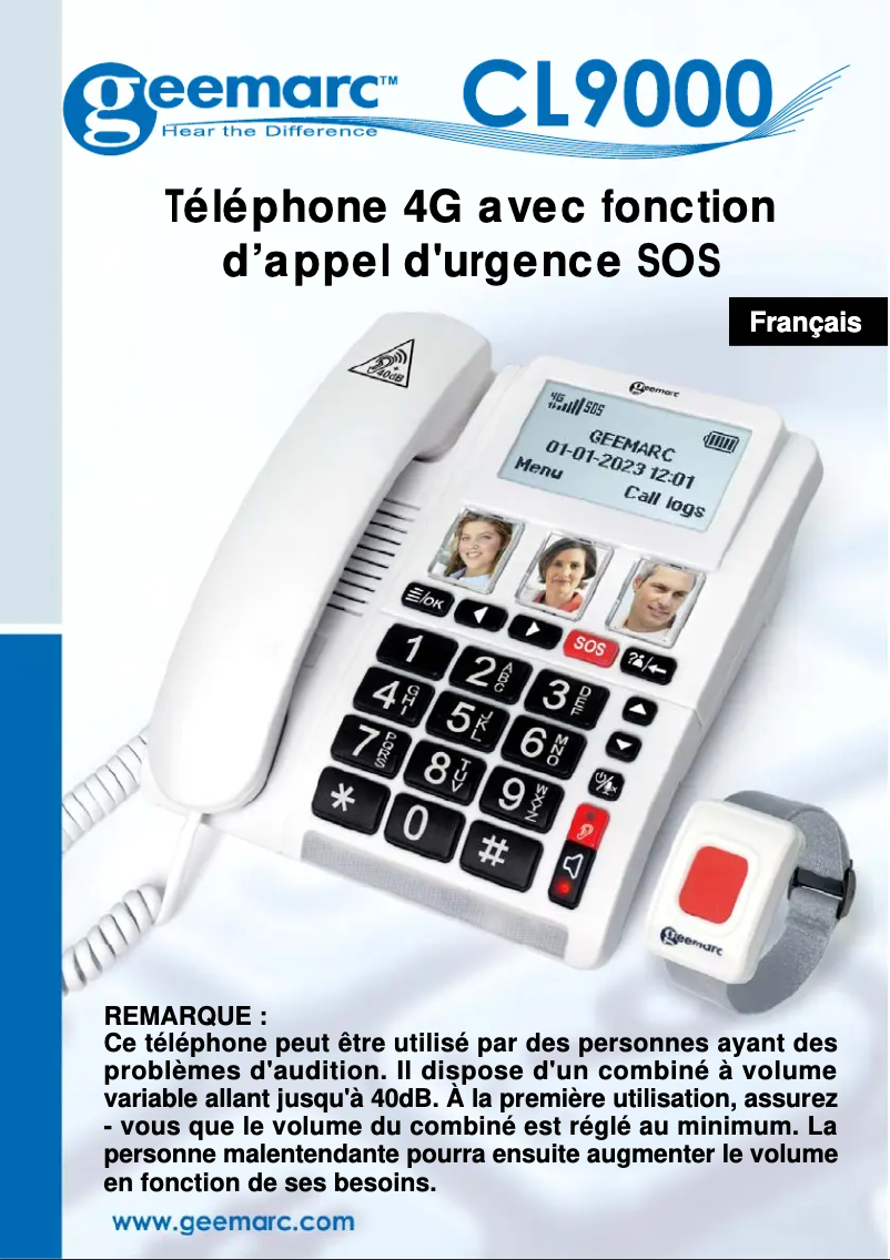 Imagen de la primera página del manual del dispositivo CL9000