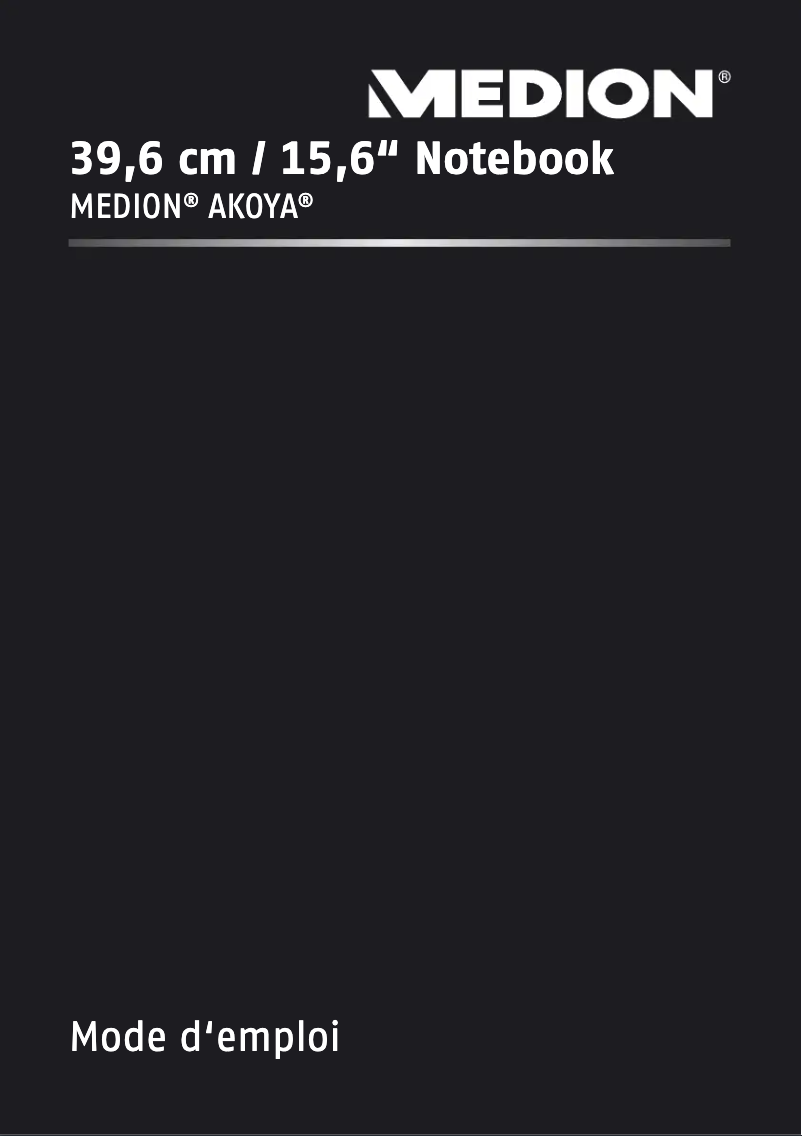 Page n°1 - Manuel utilisateur Medion Akoya P6657 MD99258