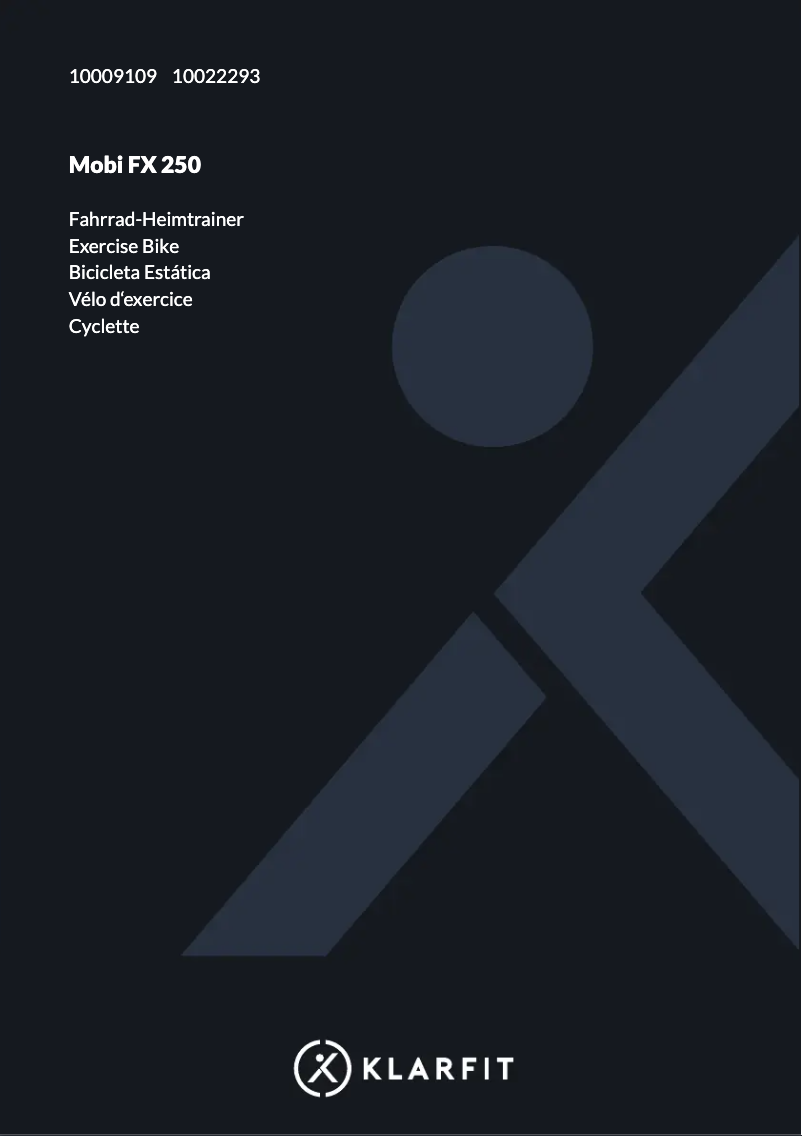 Image de la première page du manuel de l'appareil Mobi FX 250