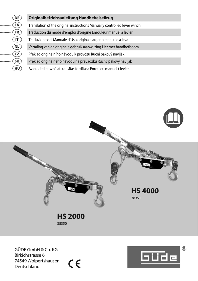 Image de la première page du manuel de l'appareil HS 4000