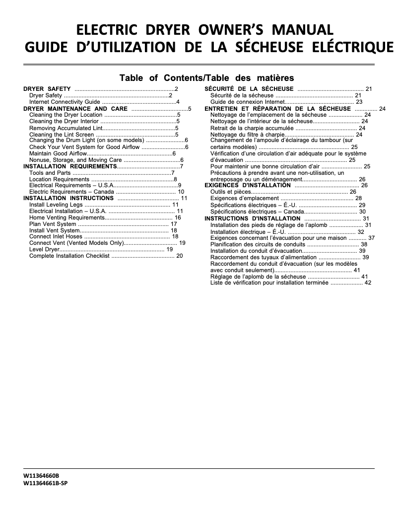 Página 1 del manual Información de garantía Whirlpool YWED6605MC