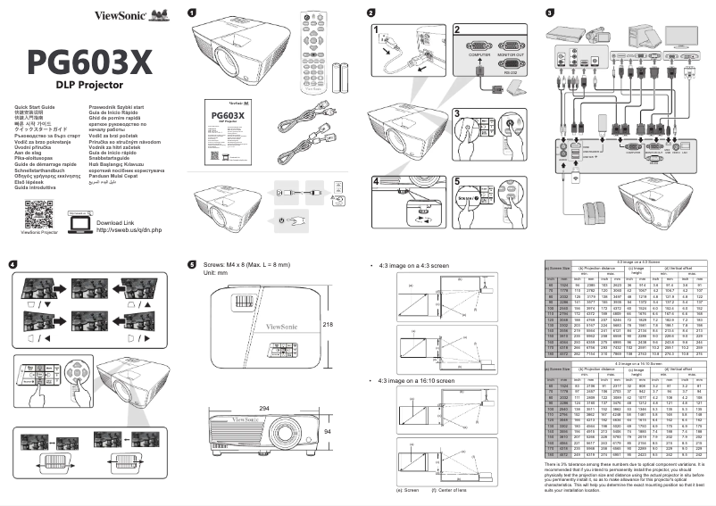 Image de la première page du manuel de l'appareil PG603X