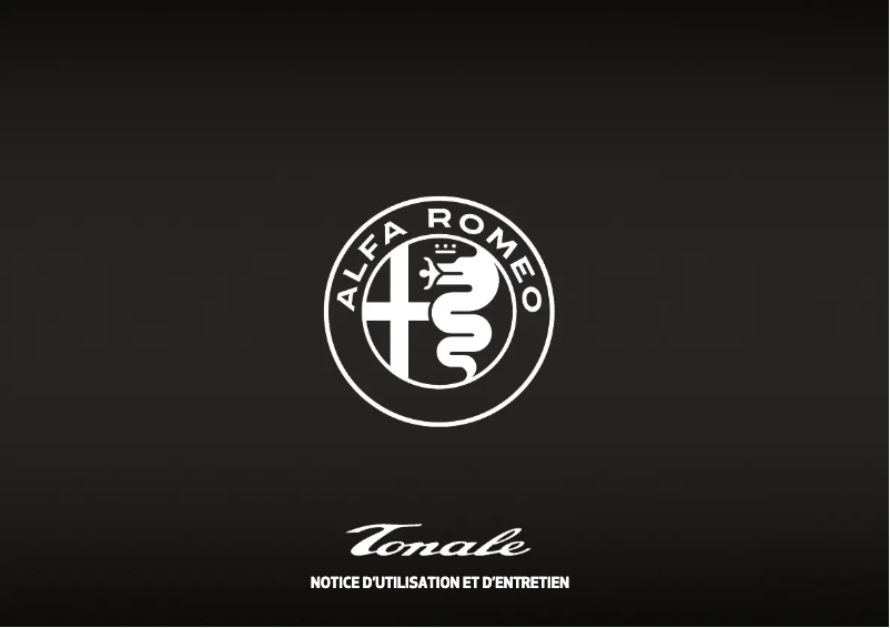 Page 1 de la notice Manuel utilisateur Alfa Romeo Tonale (2023)