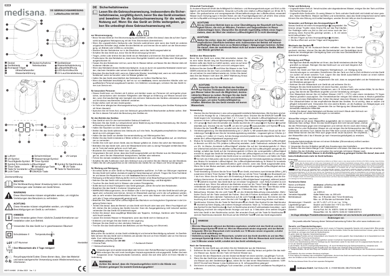 Image de la première page du manuel de l'appareil AH 680
