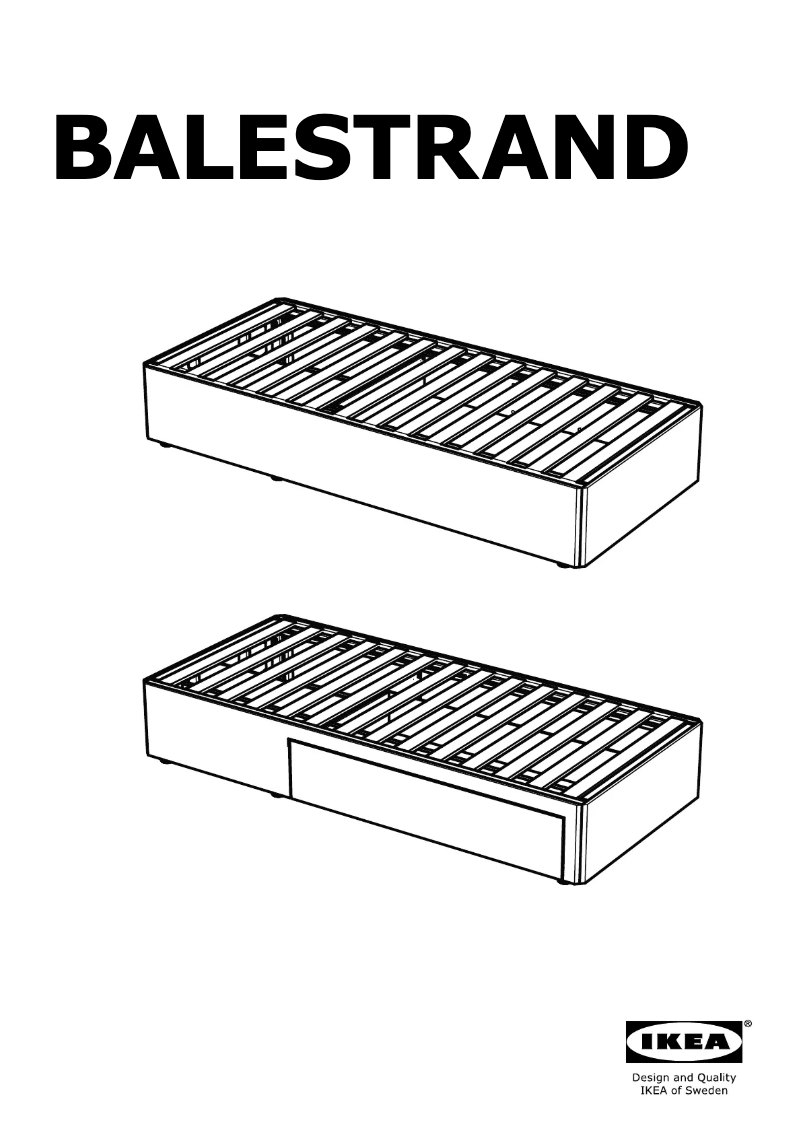 Page 1 de la notice Manuel utilisateur Ikea BALESTRAND 404.115.37