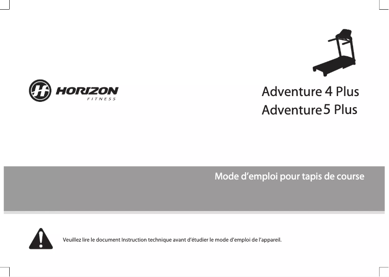 Image de la première page du manuel de l'appareil Adventure 5 Plus