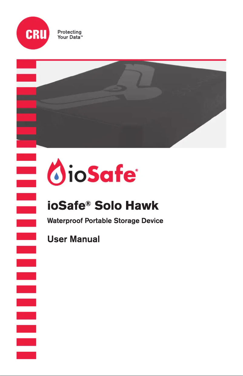 Page n°1 - Manuel utilisateur ioSafe Solo Hawk