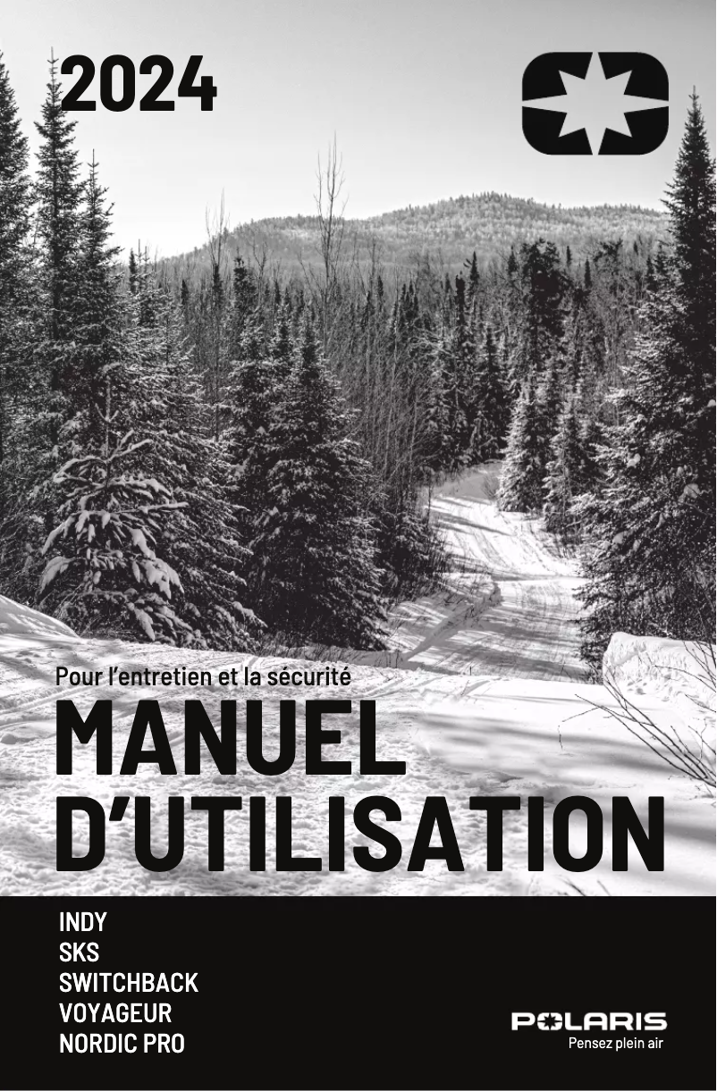 Page n°1 - Manuel utilisateur Polaris 850 INDY XCR 128 (2024)