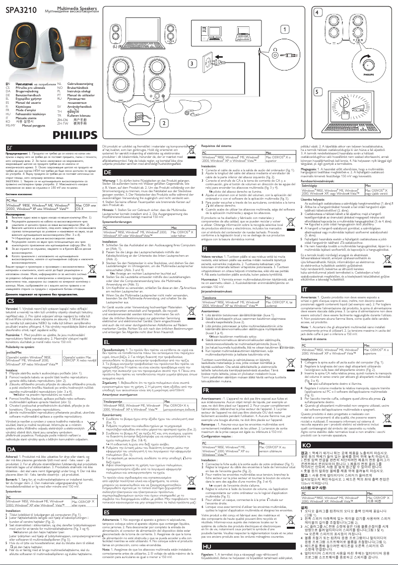 Image de la première page du manuel de l'appareil SPA3210