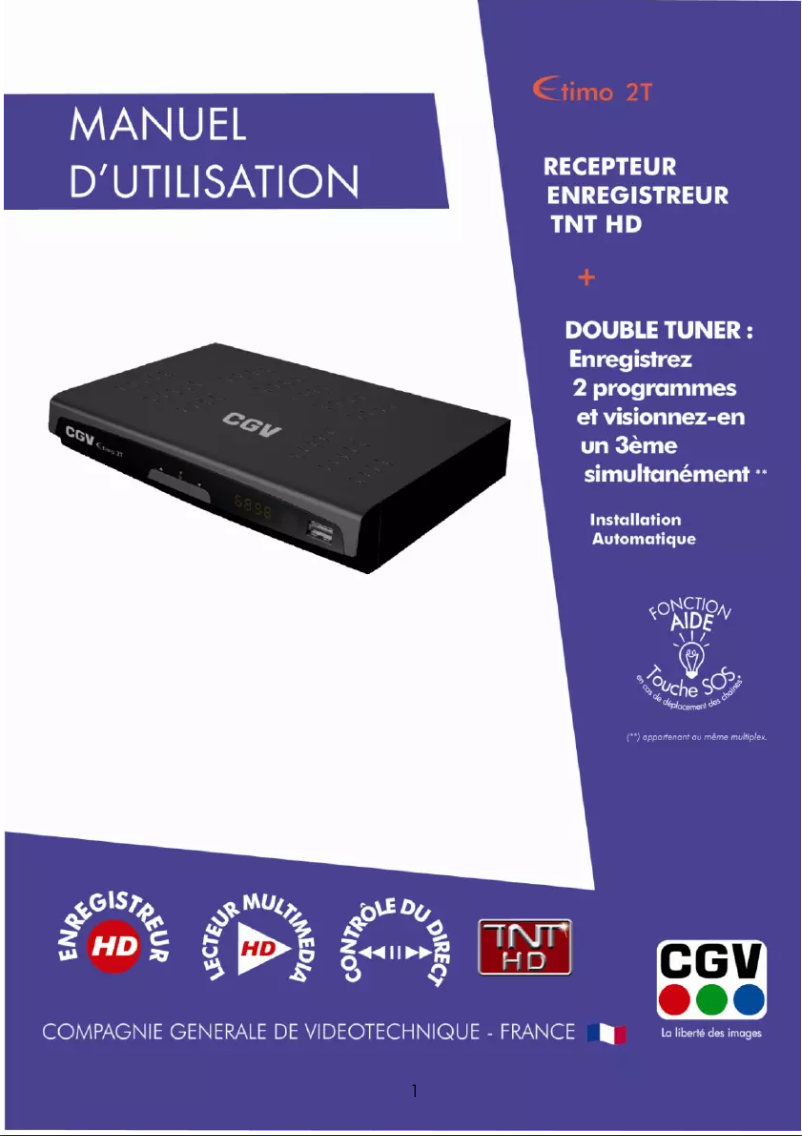 Image de la première page du manuel de l'appareil Etimo 2T