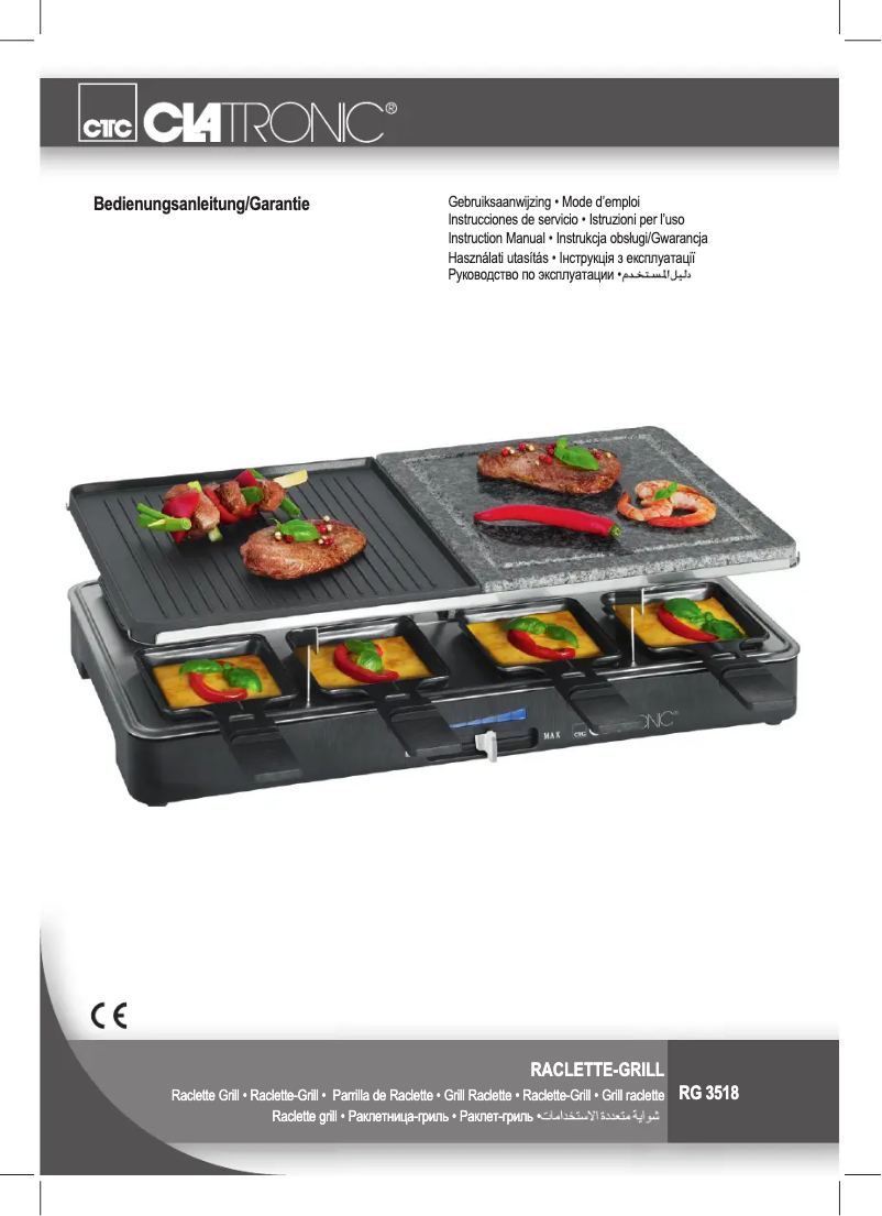 Page 1 de la notice Manuel utilisateur Clatronic RG 3518