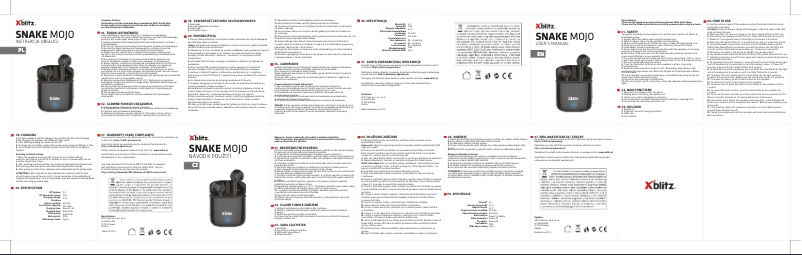 Imagen de la primera página del manual del dispositivo Snake Mojo