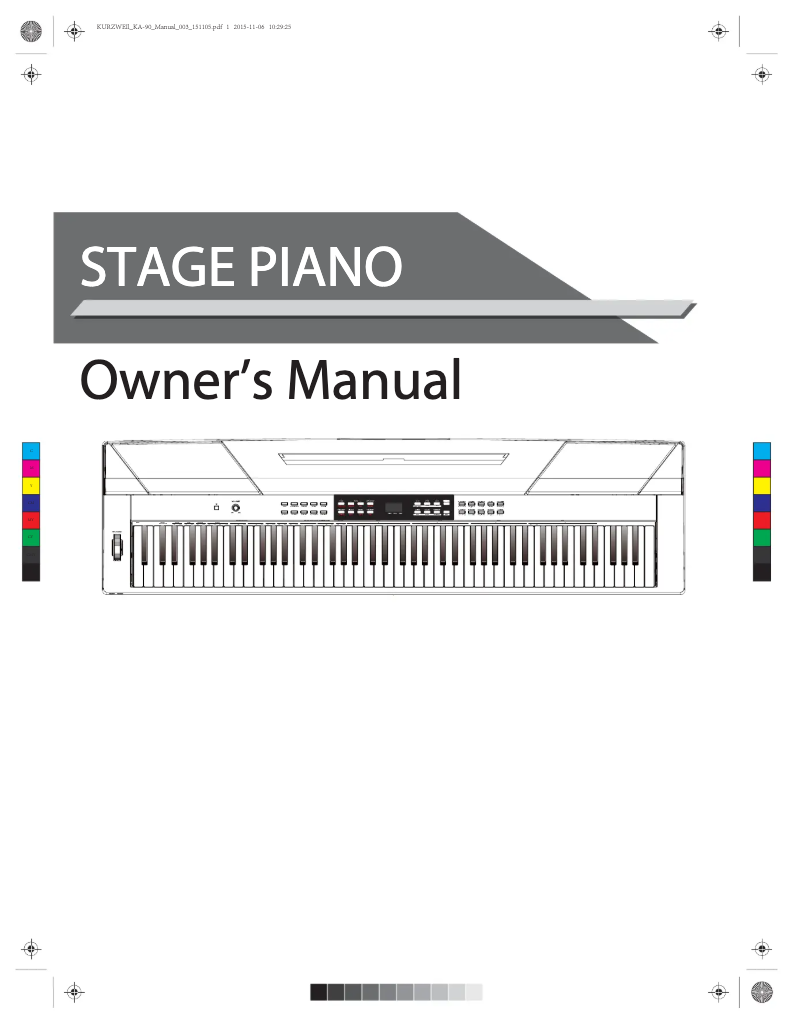 Image de la première page du manuel de l'appareil KA-90