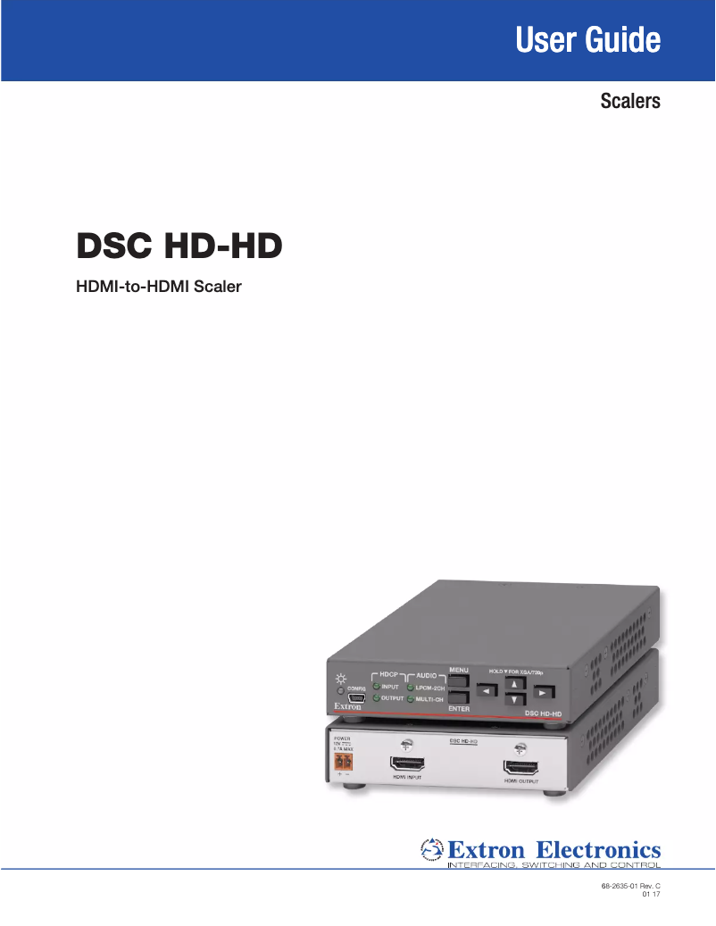 Image de la première page du manuel de l'appareil DSC HD-HD