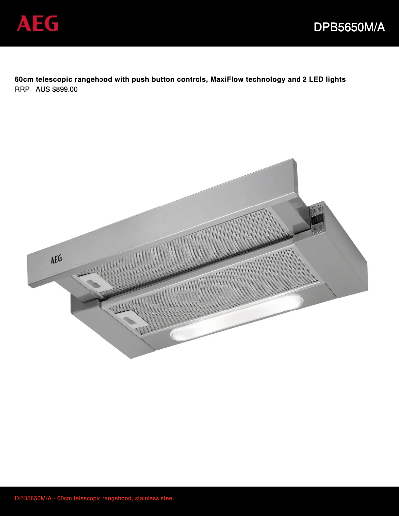 Image de la première page du manuel de l'appareil DPB5650MA