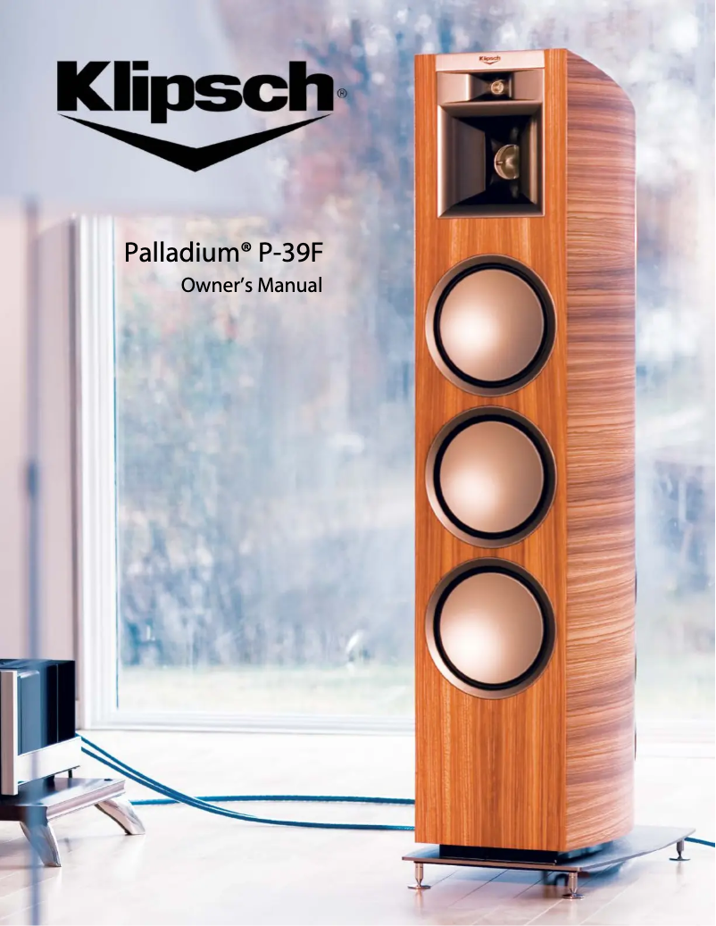 Page 1 de la notice Manuel utilisateur Klipsch Palladium P-39F