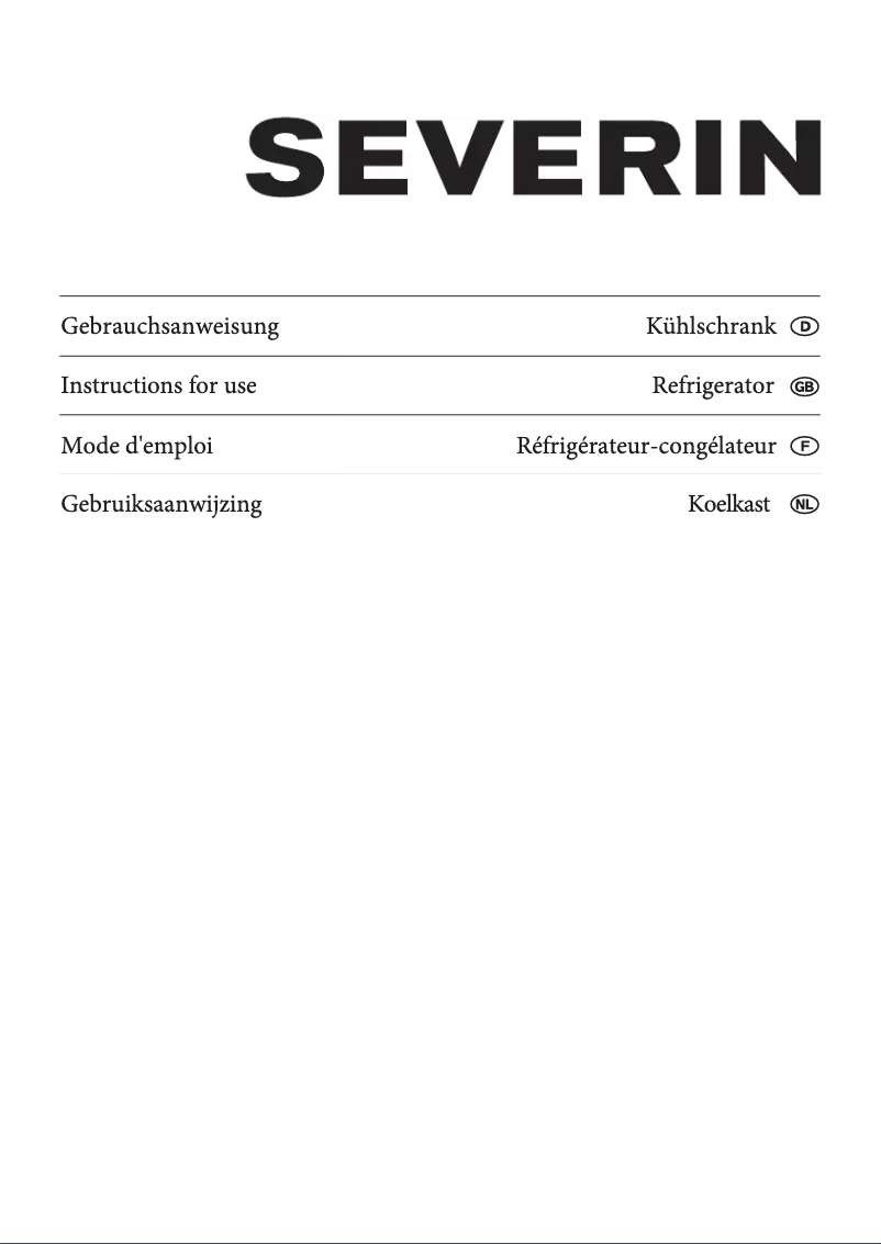 Page n°1 - Manuel utilisateur Severin KS 9760