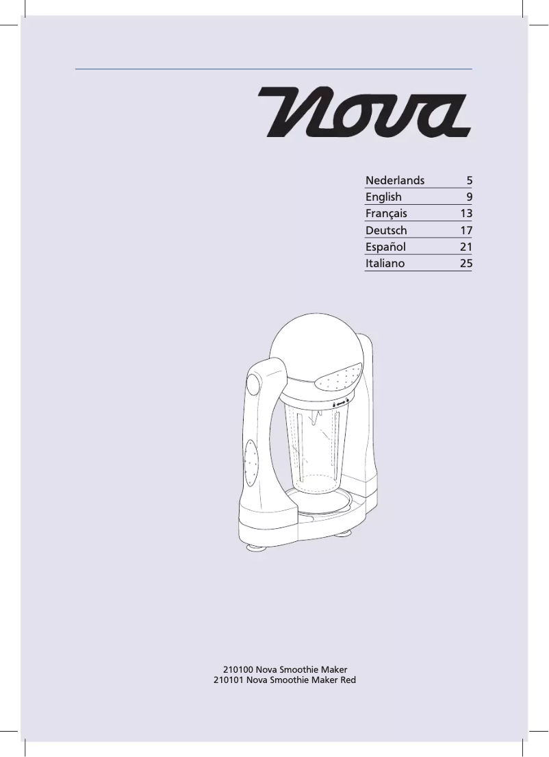 Page n°1 - Manuel utilisateur Nova 210100