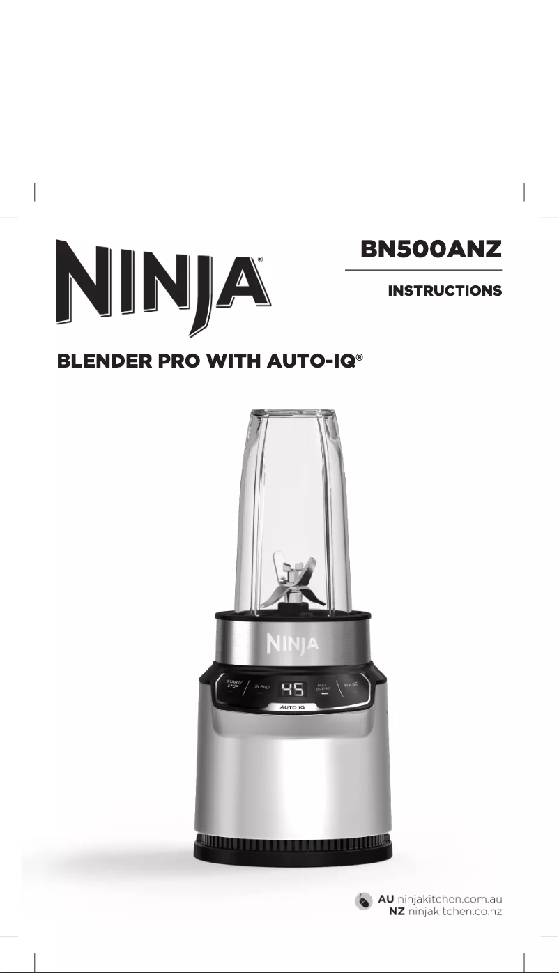 Image de la première page du manuel de l'appareil Nutri Pro BN500A