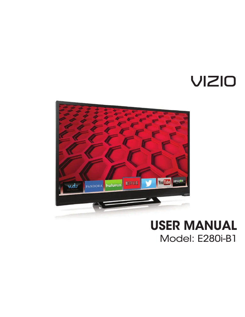 Page 1 de la notice Manuel utilisateur VIZIO E280i-B1